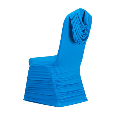 50PCS/LOT Ruffle Spandex Chair Covers 10 Colors Selection