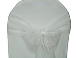 19 Colors Wedding Organza Chair Sashes Bow Sash Party Banquet Decor