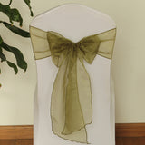 19 Colors Wedding Organza Chair Sashes Bow Sash Party Banquet Decor