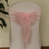 19 Colors Wedding Organza Chair Sashes Bow Sash Party Banquet Decor