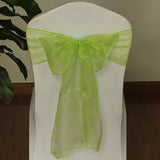 19 Colors Wedding Organza Chair Sashes Bow Sash Party Banquet Decor
