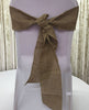 10PCS/LOT Burlap Chair Sash Nature Wedding Event Party Decoration