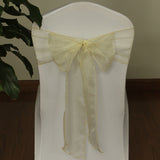19 Colors Wedding Organza Chair Sashes Bow Sash Party Banquet Decor
