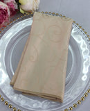 12PCS/LOT Polyester Swirl Table Napkin Champagne Wedding Event Home Decoration
