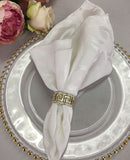 12PCS/LOT Polyester Swirl Table Napkin Champagne Wedding Event Home Decoration