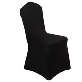 White/Ivory/Black 50PCS/100PCS/LOT Stretch Polyester Wedding Party Spandex Chair Covers for Weddings Banquet Hotel Decoration Decor
