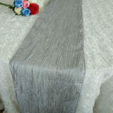 7 Colors 5PCS/LOT Crinkle Taffeta Table Runner for Wedding Banquet