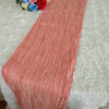 7 Colors 5PCS/LOT Crinkle Taffeta Table Runner for Wedding Banquet