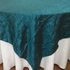 Taffeta Crushed Tablecloth  Teal Wedding Party table Decoration