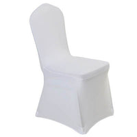 White/Ivory/Black 50PCS/100PCS/LOT Stretch Polyester Wedding Party Spandex Chair Covers for Weddings Banquet Hotel Decoration Decor