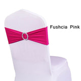 20Colors 100PCS/LOT Wedding Banquet Party Spandex Chair Bands w/Buckle