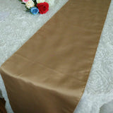 7 Colors 5PCS/LOT Lamour Satin Table Runner for Wedding Banquet