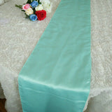 7 Colors 5PCS/LOT Lamour Satin Table Runner for Wedding Banquet