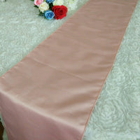 7 Colors 5PCS/LOT Lamour Satin Table Runner for Wedding Banquet