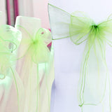 19 Colors Wedding Organza Chair Sashes Bow Sash Party Banquet Decor