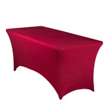 10 PCS/LOT 6Ft Spandex Rectangular Fitted Table Cover 6 Colors