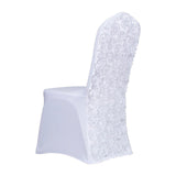 10 PCS/LOT Spandex Chair Covers W/3D Rosette back 10 Colors Selection