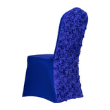 10 PCS/LOT Spandex Chair Covers W/3D Rosette back 10 Colors Selection
