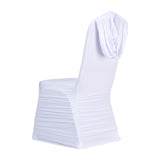 50PCS/LOT Ruffle Spandex Chair Covers 10 Colors Selection