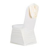 50PCS/LOT Ruffle Spandex Chair Covers 10 Colors Selection