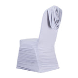 50PCS/LOT Ruffle Spandex Chair Covers 10 Colors Selection