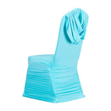 50PCS/LOT Ruffle Spandex Chair Covers 10 Colors Selection