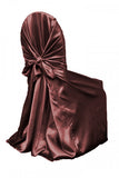 24 Colors 100PCS/LOT Self Tie universal Satin Chair Cover Wedding Banquet Hotel Party Decoration