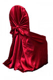 24 Colors 100PCS/LOT Self Tie universal Satin Chair Cover Wedding Banquet Hotel Party Decoration