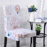 4 PCS Printed Spandex Dining Seat Cover 19 Designs