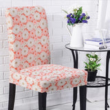 4 PCS Printed Spandex Dining Seat Cover 19 Designs