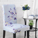 4 PCS Printed Spandex Dining Seat Cover 19 Designs