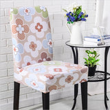 4 PCS Printed Spandex Dining Seat Cover 19 Designs