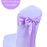 20Colors 25PCS/LOT Wedding Banquet Party Decoration Satin Chair Sashes