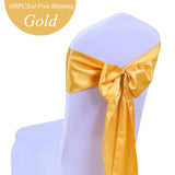 20Colors 25PCS/LOT Wedding Banquet Party Decoration Satin Chair Sashes