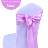 20Colors 25PCS/LOT Wedding Banquet Party Decoration Satin Chair Sashes