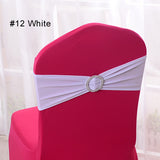 Wholesale 100pcs/lot Spandex Lycra Wedding Chair Cover Sash Bands Wedding Party Birthday Chair Decoration Chair Sash