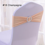Wholesale 100pcs/lot Spandex Lycra Wedding Chair Cover Sash Bands Wedding Party Birthday Chair Decoration Chair Sash