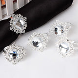 12PCS Wedding Banquet Dinner Christmas DecorDiamond Napkin Ring