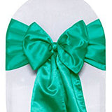 20Colors 25PCS/LOT Wedding Banquet Party Decoration Satin Chair Sashes